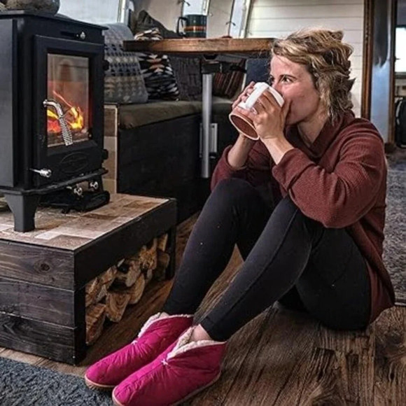 Dearfoams Original Memory Foam Total Comfort Warm Up Bootie Slippers Size 5-6 - Picture 11 of 11